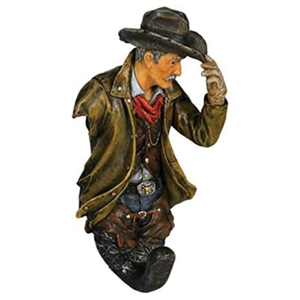 Cowboy Wall Hook Hanger Western Themed Decor